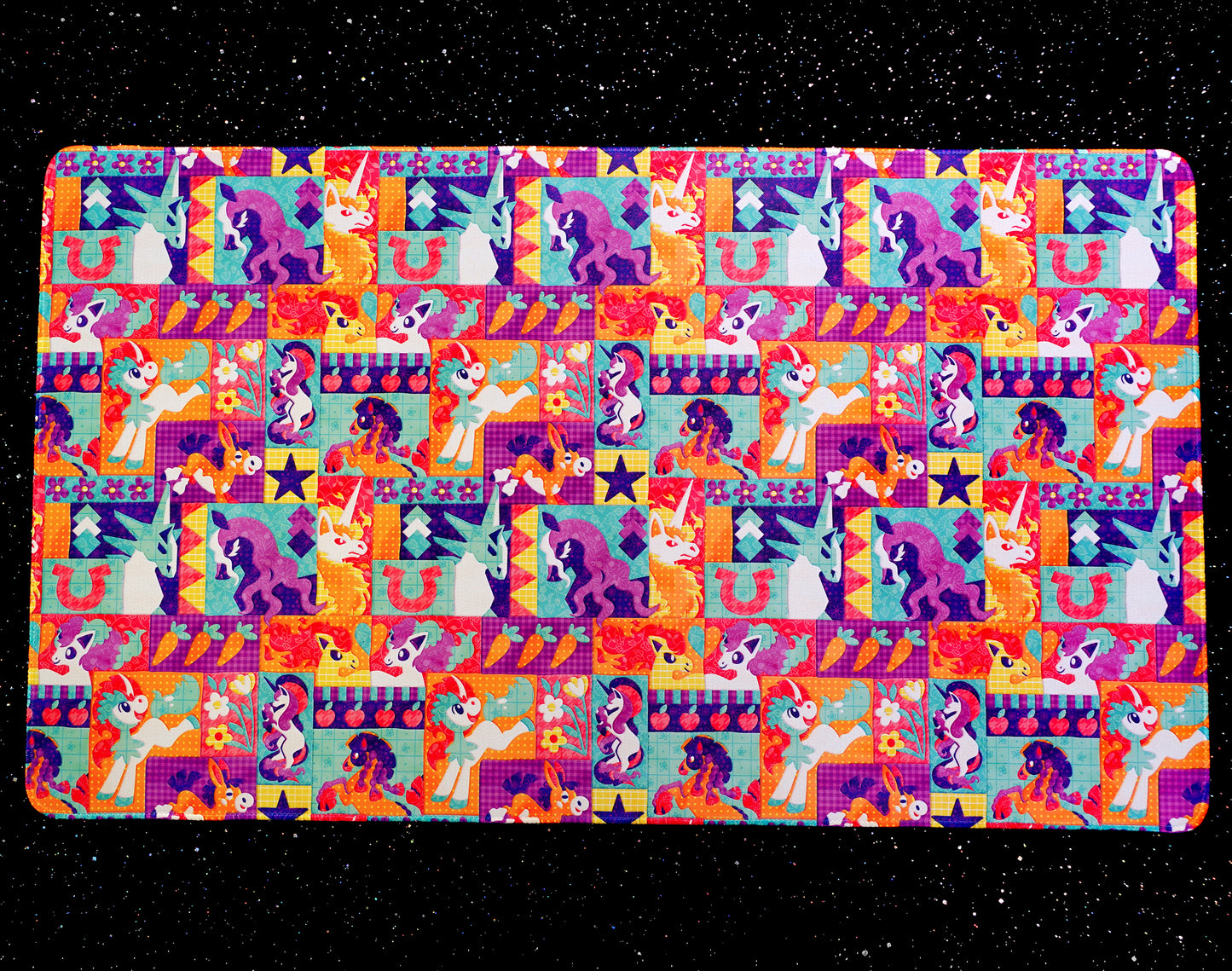 Patchwork Ponies Jumbo Desk Mat