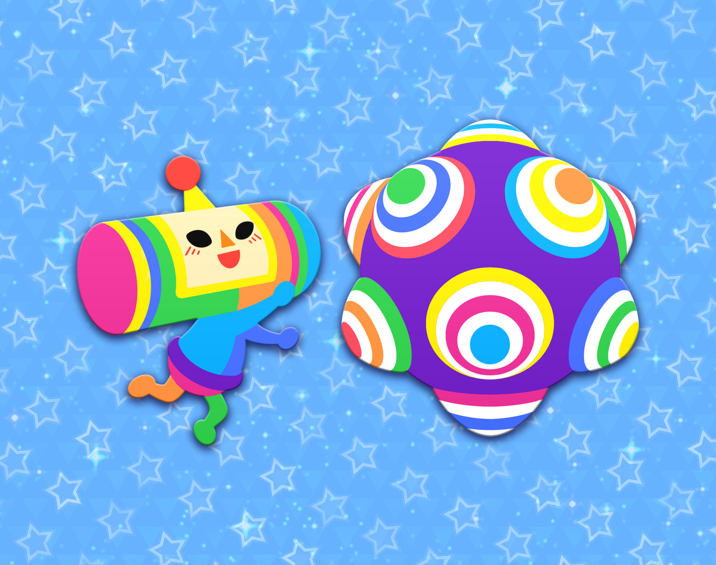Marcy + Katamari Dyed Enamel Pin Set