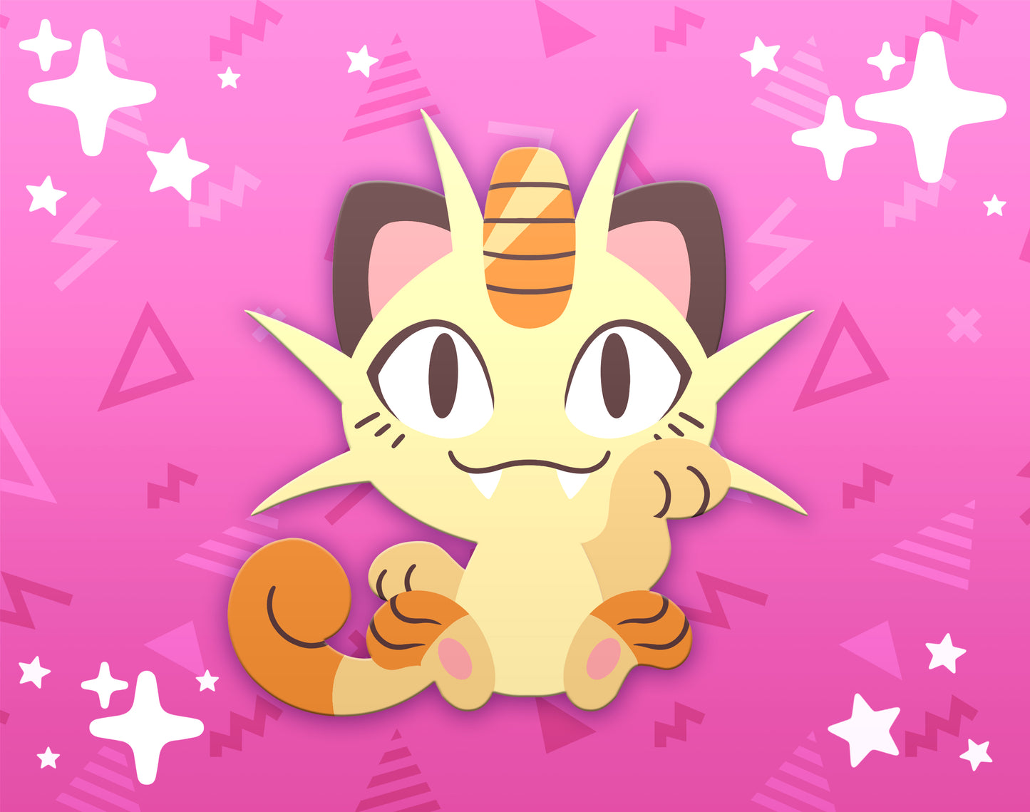 Meowth Dyed Enamel Pin