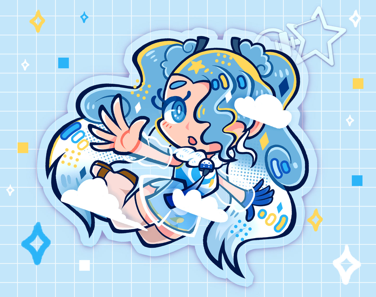 Flying-Type Miku 2.5" Acrylic Charm