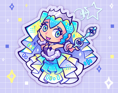 Rock-Type Miku 2.5" Acrylic Charm