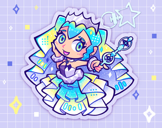 Rock-Type Miku 2.5" Acrylic Charm