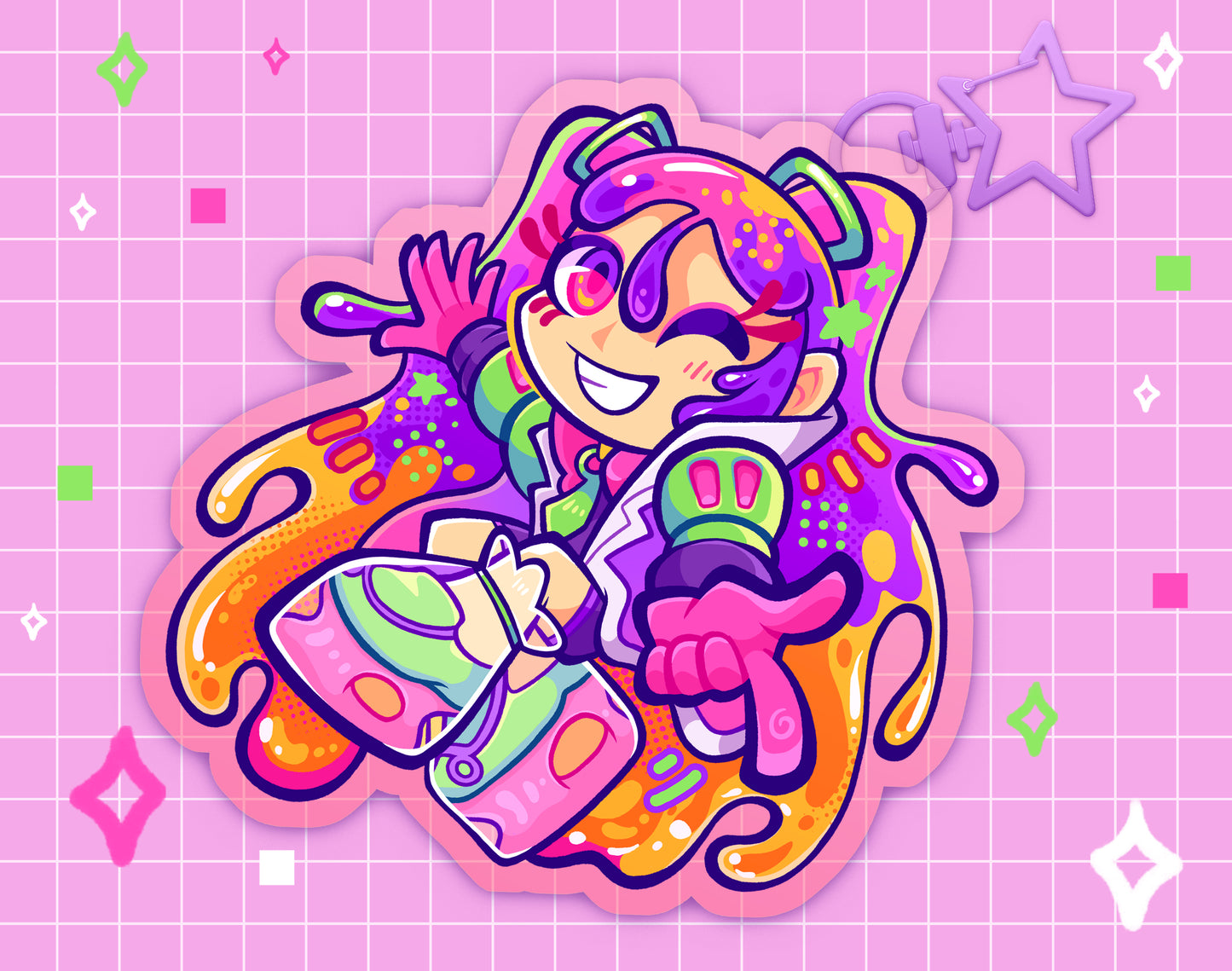 Poison-Type Miku 2.5" Acrylic Charm