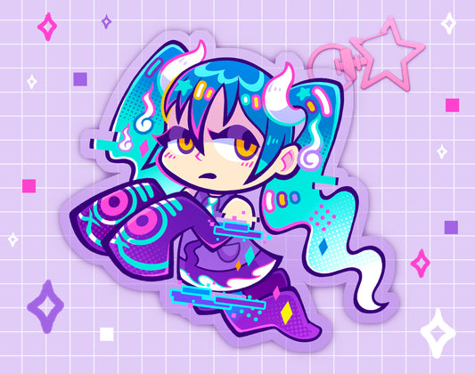 Ghost-Type Miku 2.5" Acrylic Charm