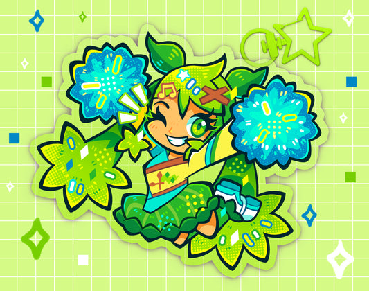 Grass-Type Miku 2.5" Acrylic Charm