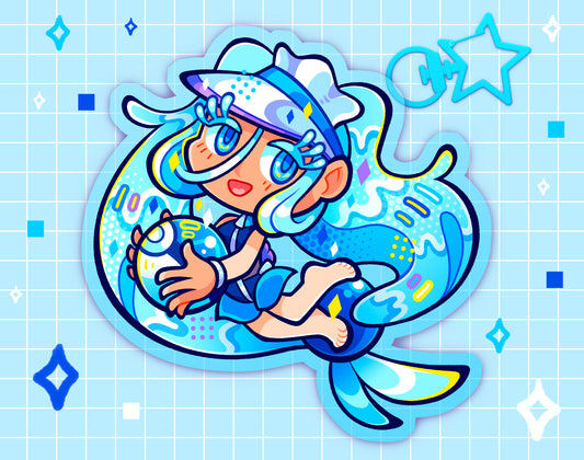 Water-Type Miku 2.5" Acrylic Charm