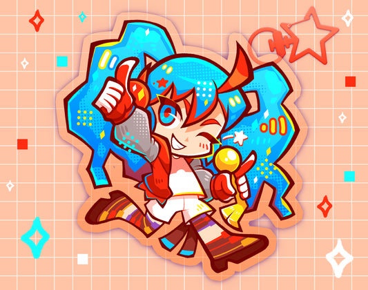 Fire-Type Miku 2.5" Acrylic Charm