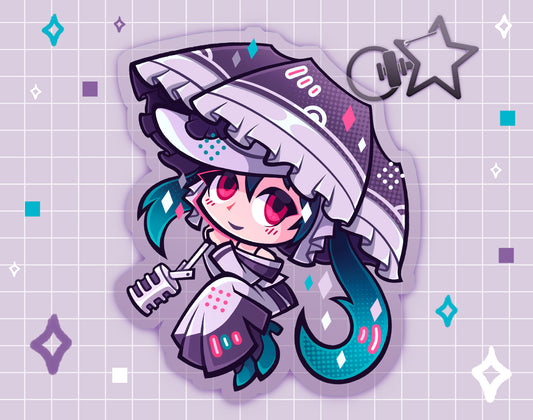 Dark-Type Miku 2.5" Acrylic Charm