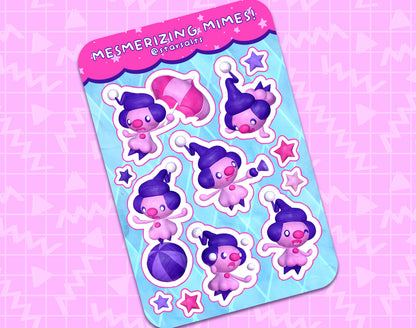 Mesmerizing Mime Jr Sticker Sheet