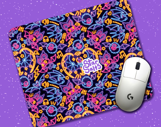 Neon Bats Mousepad