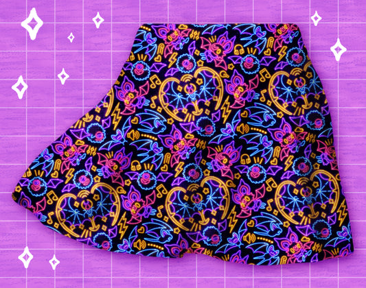 Neon Bats Skirt
