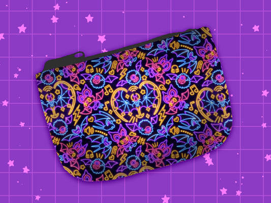 Neon Bats Coin Purse