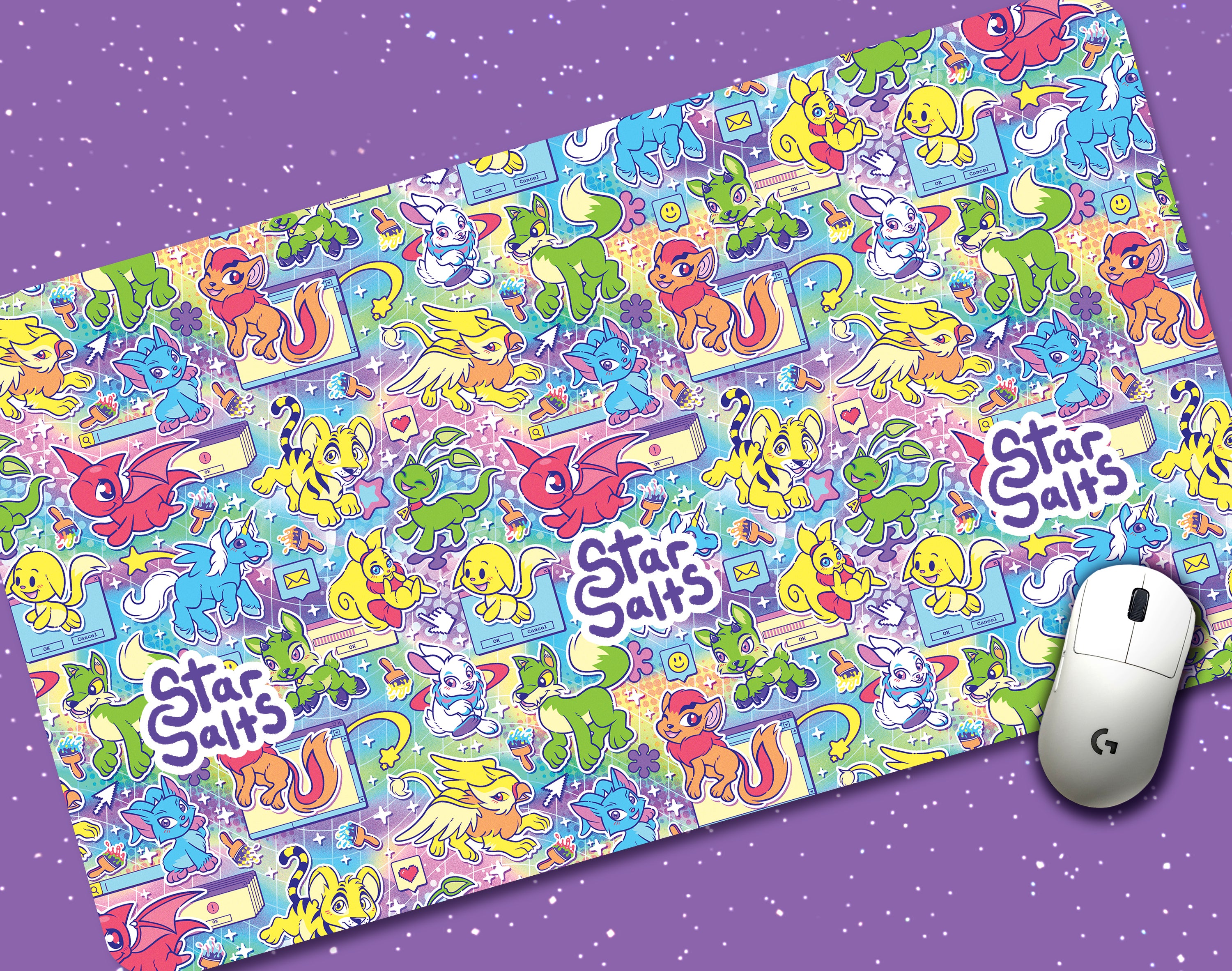 Neopet Netizens Jumbo Desk Mat – Star⭑Salts
