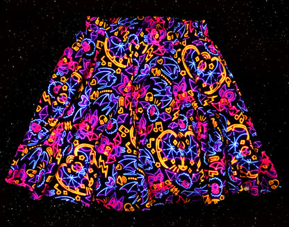 Neon Bats Skirt