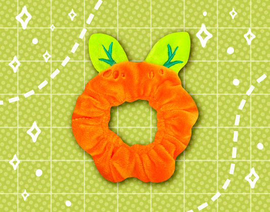 Orange Plush Scrunchie