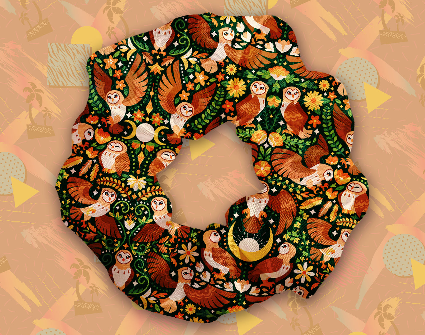 Owl Rookery Scrunchie