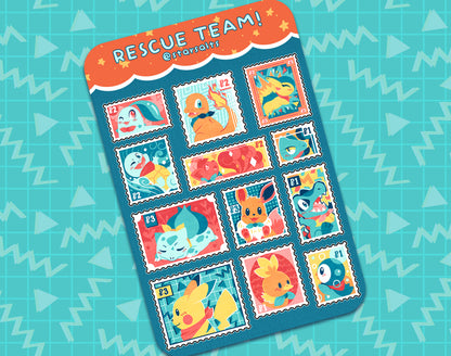 Mystery Dungeon Sticker Sheet