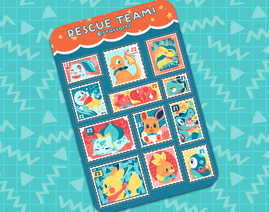 Mystery Dungeon Sticker Sheet