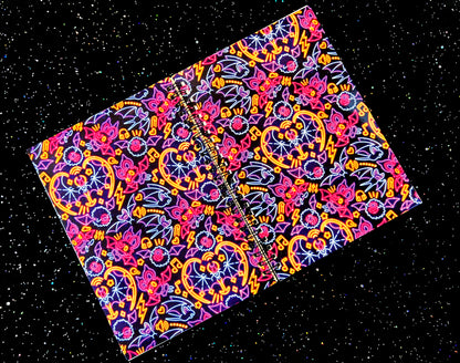 Neon Bats Reusable Sticker Book