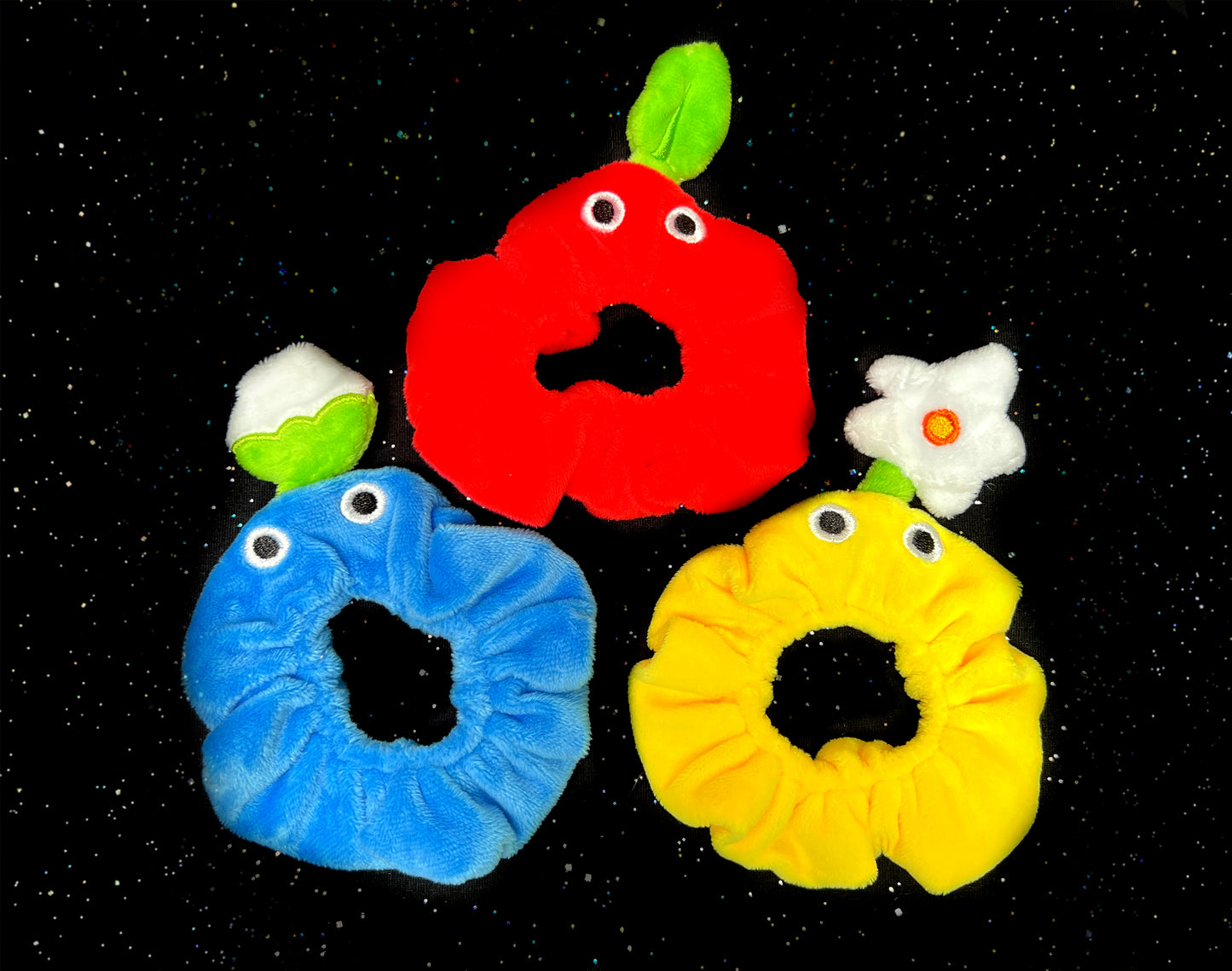 Blue Pikmin Plush Scrunchie