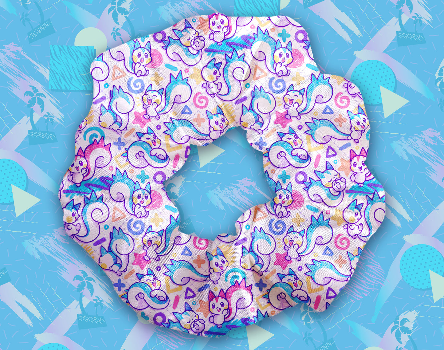 Playful Pachirisu Scrunchie