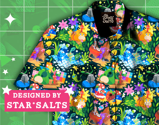Pikmin Garden Button Up Shirt