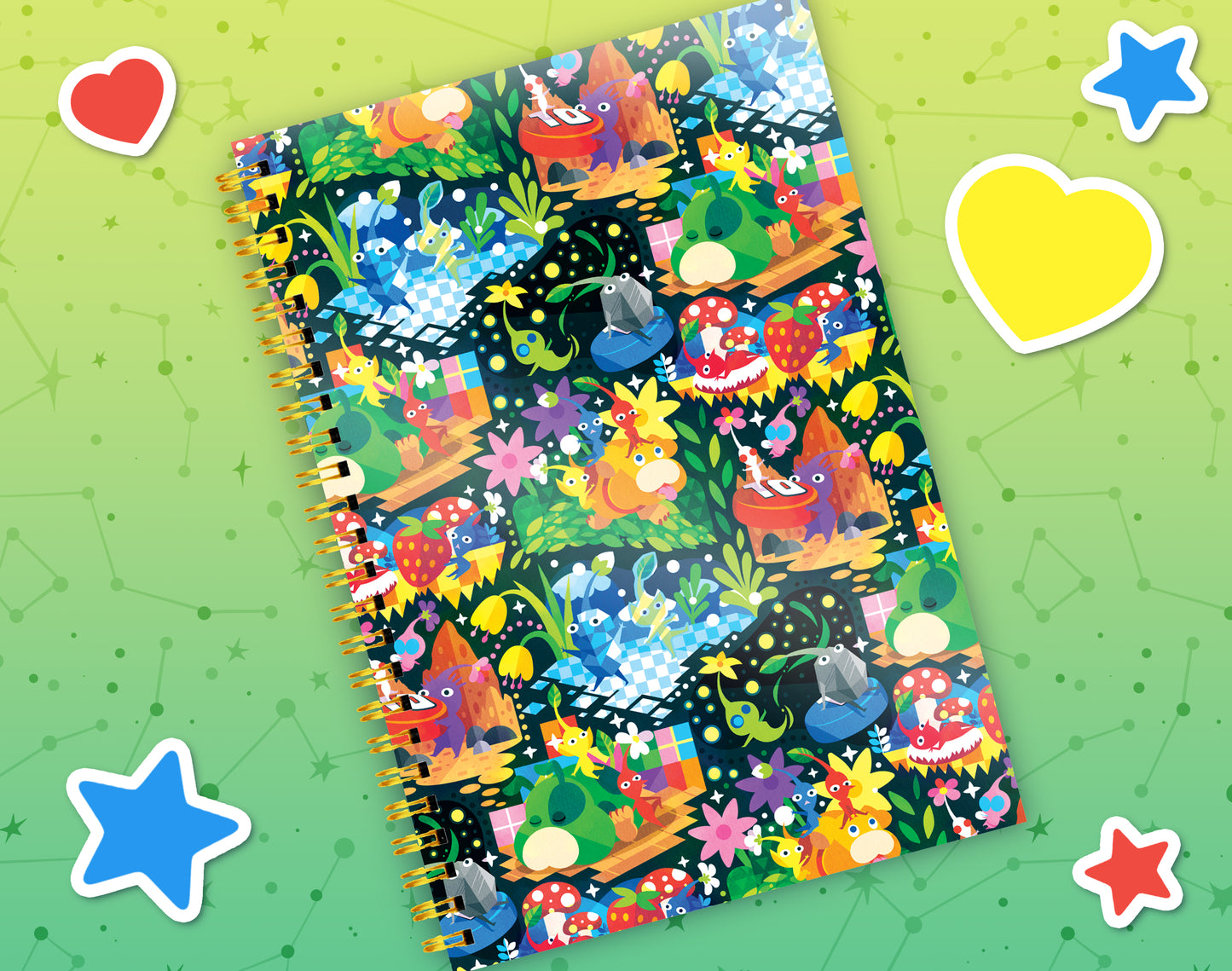 Pikmin Garden Reusable Sticker Book