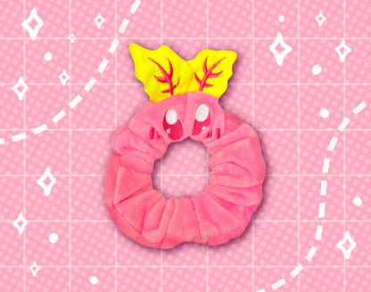 Pink Moth Plush Scrunchie