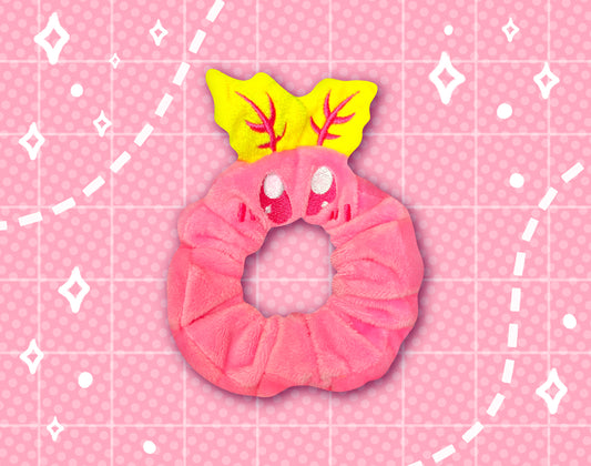Pink Moth Plush Scrunchie