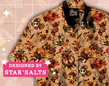 Poke'Pirates Button Up Shirt