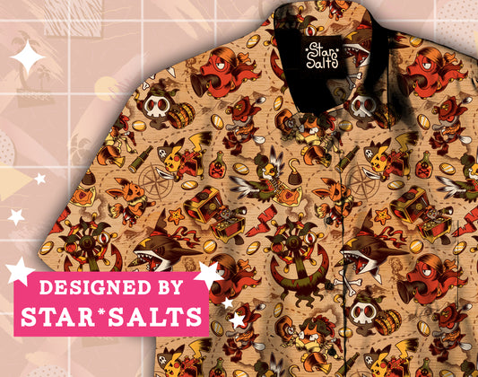 Poke'Pirates Button Up Shirt