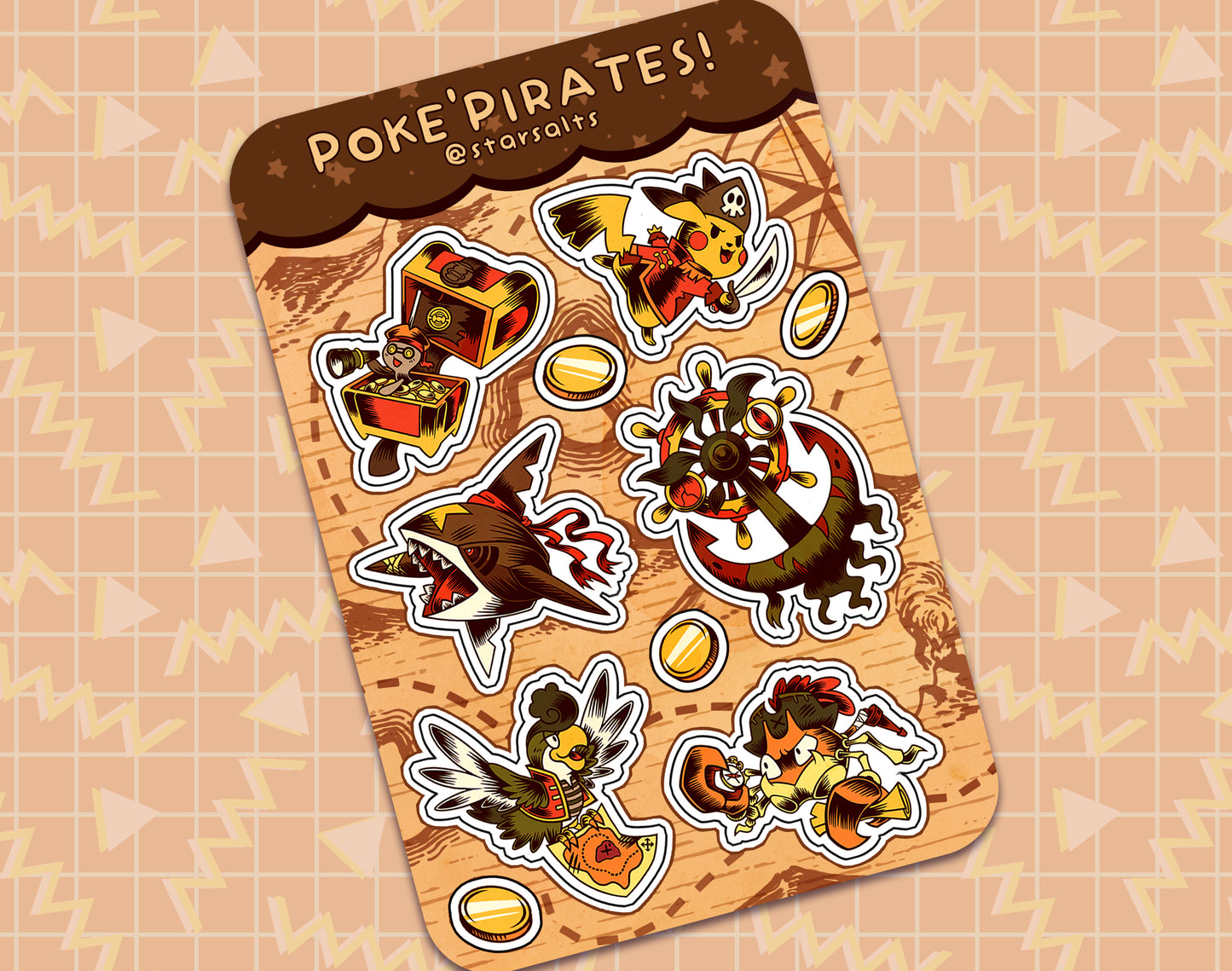 Poke'Pirates Sticker Sheet