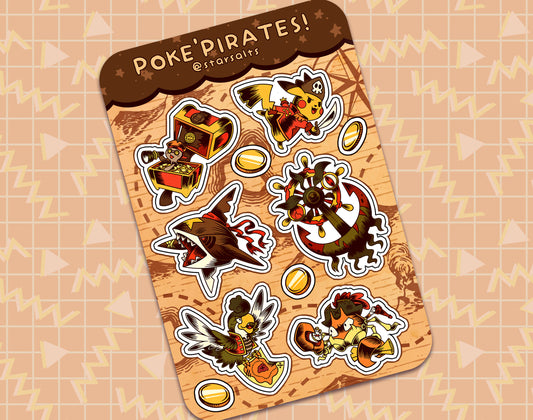 Poke'Pirates Sticker Sheet