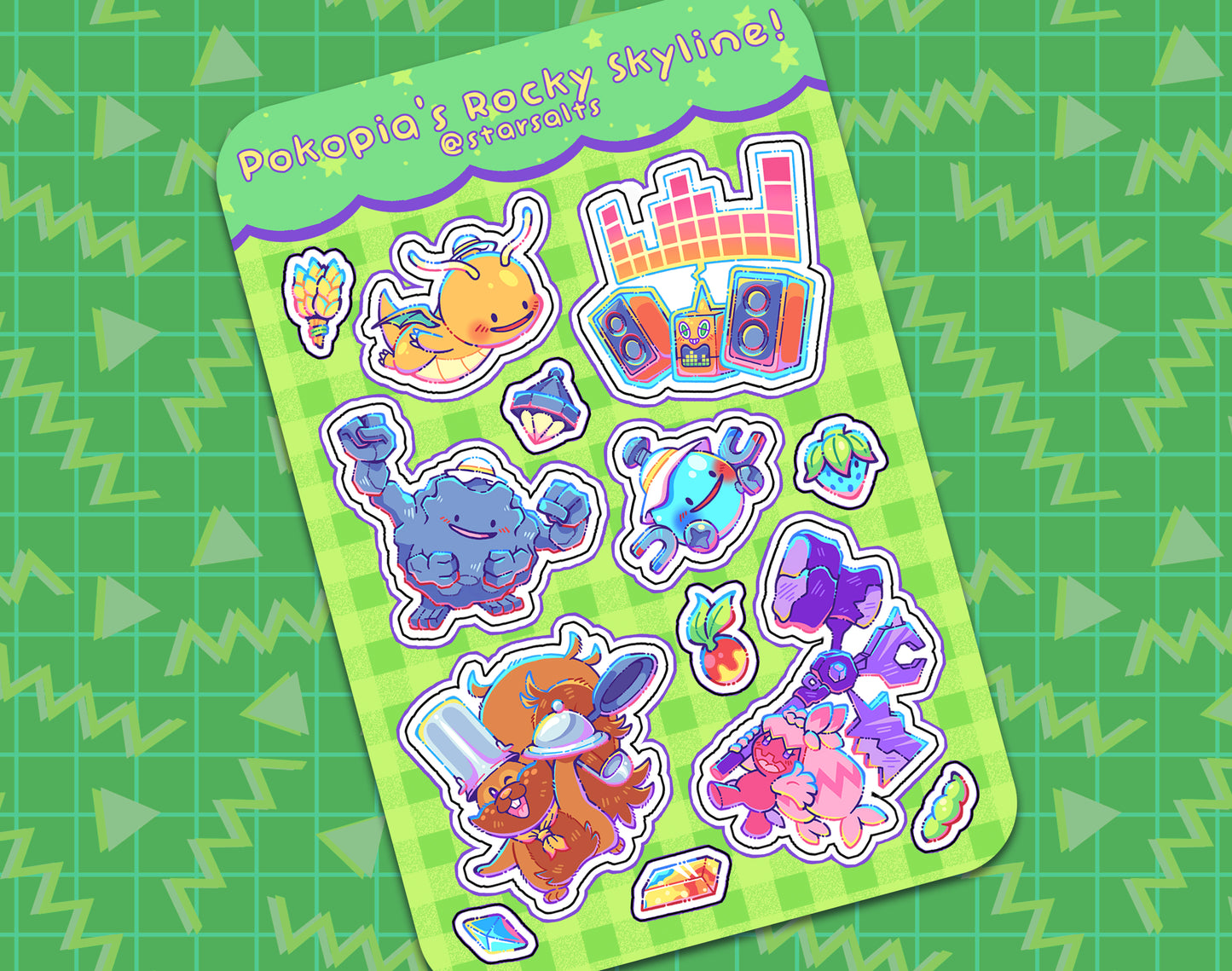 Pokopia Skyline Sticker Sheet