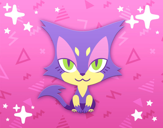 Purrloin Dyed Enamel Pin