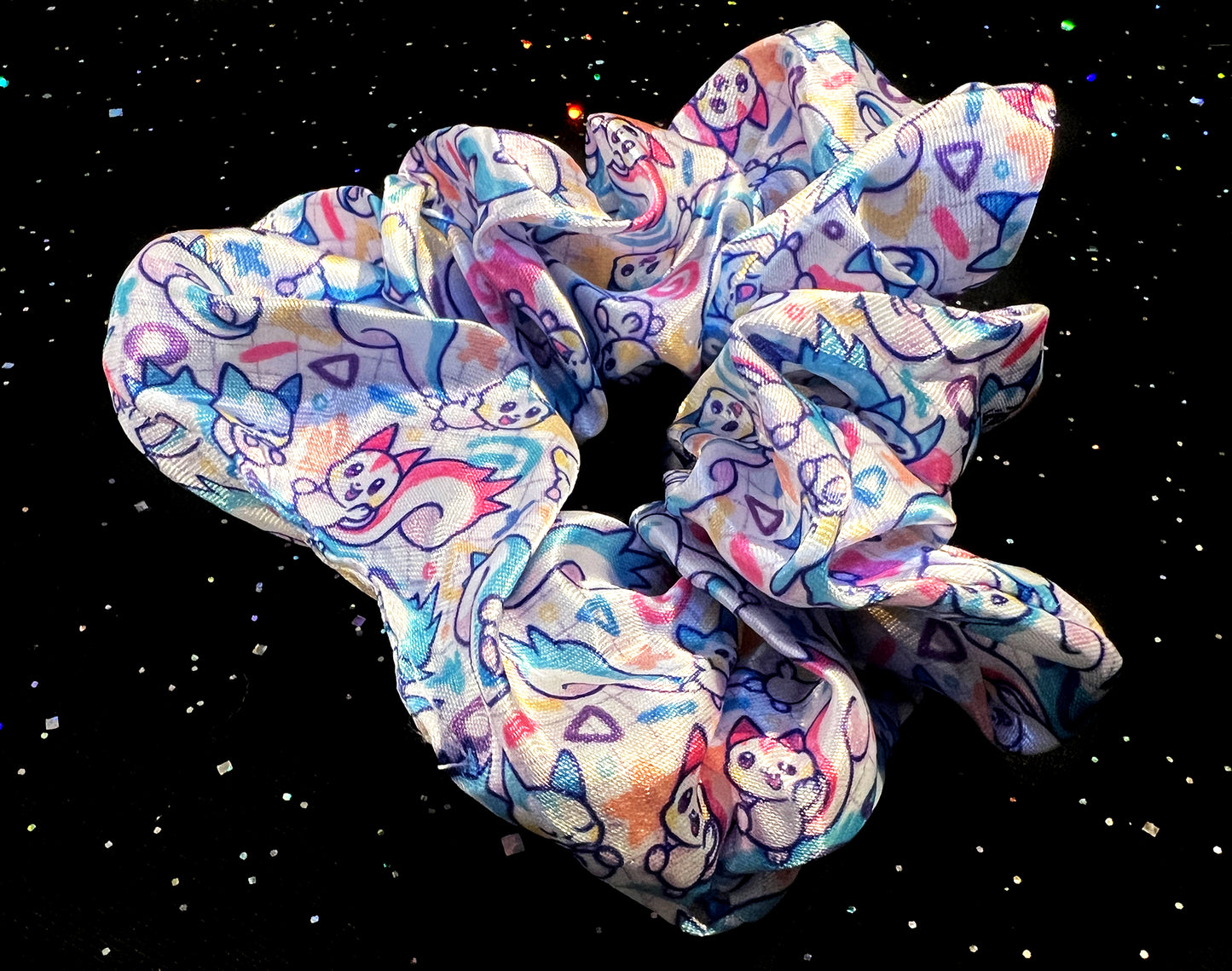 Playful Pachirisu Scrunchie