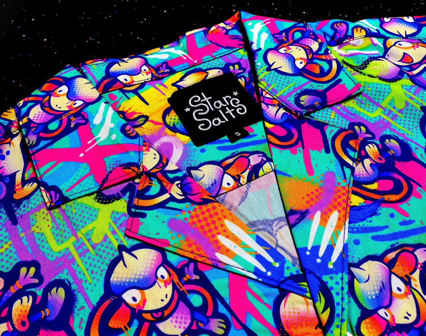 Smeargle Splatter Button Up Shirt