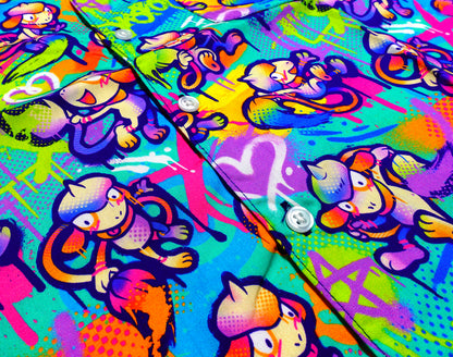 Smeargle Splatter Button Up Shirt