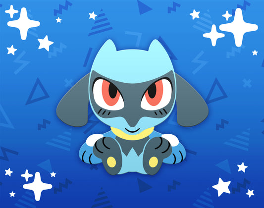 Riolu Dyed Enamel Pin