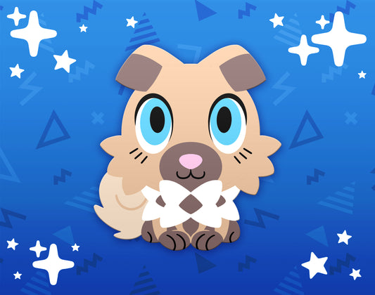 Rockruff Dyed Enamel Pin