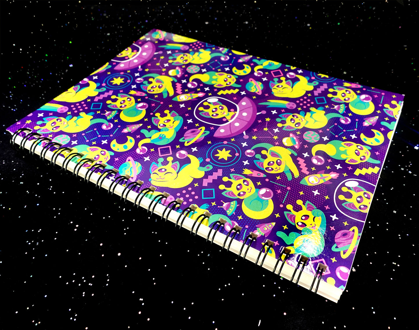 Alien Cat Reusable Sticker Book