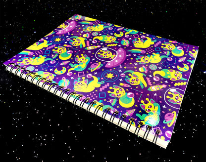 Alien Cat Reusable Sticker Book