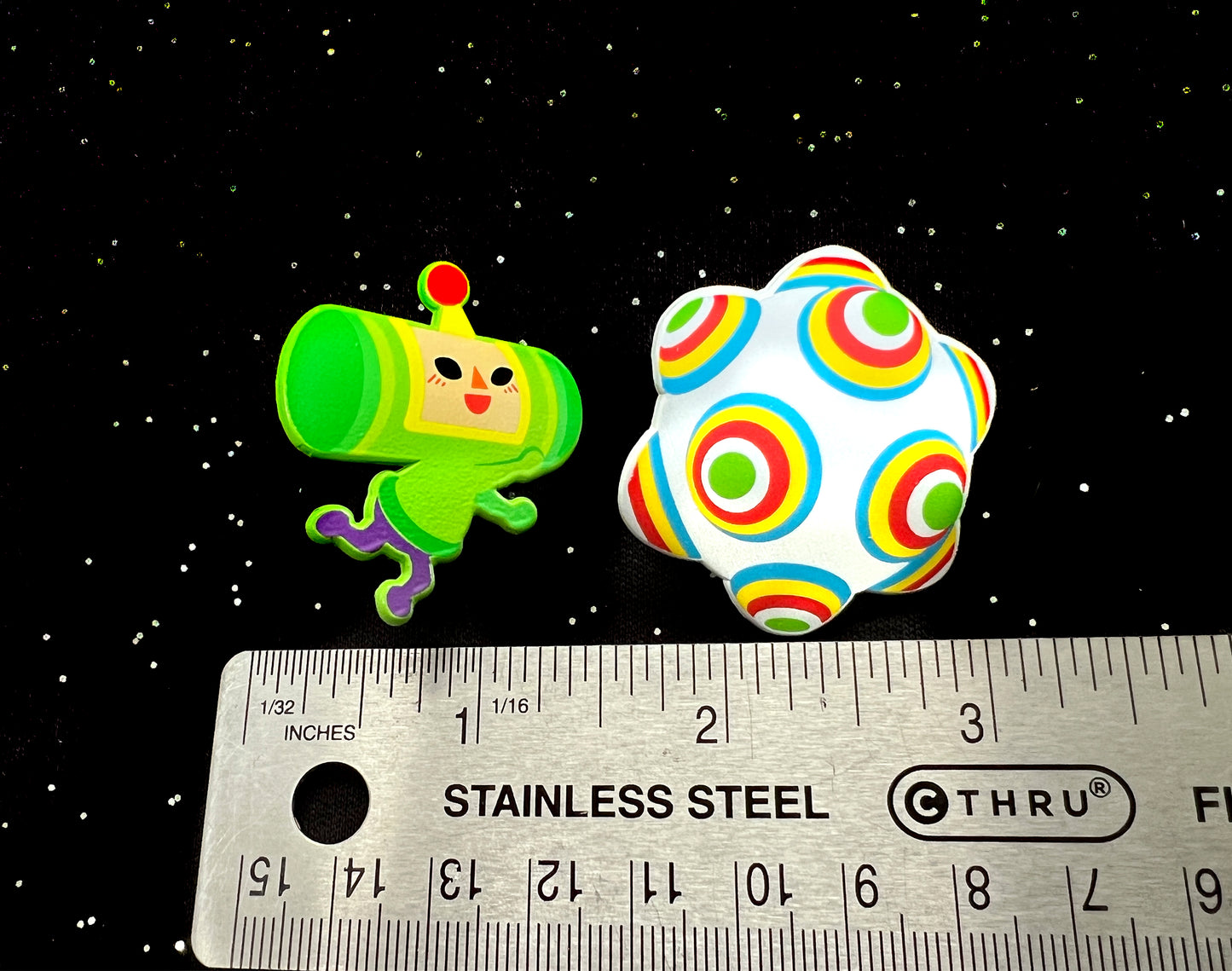 Ichigo + Katamari Dyed Enamel Pin Set