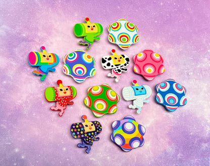 Ichigo + Katamari Dyed Enamel Pin Set