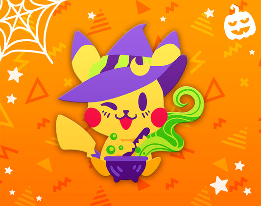 Halloween Pikachu Dyed Enamel Pin