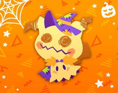 Halloween Mimikyu Dyed Enamel Pin