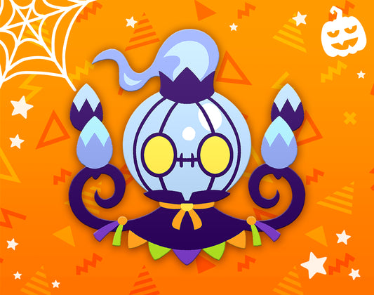 Halloween Chandelure Dyed Enamel Pin