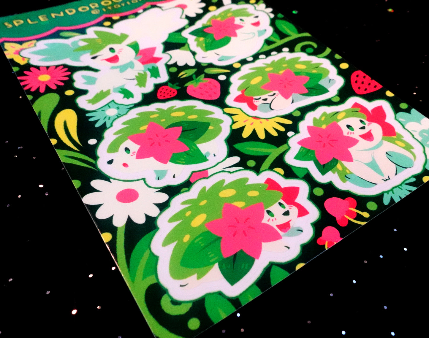 Splendorous Shaymin Sticker Sheet