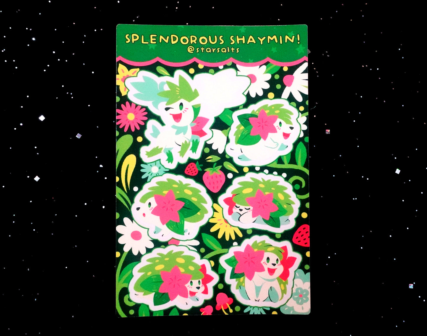 Splendorous Shaymin Sticker Sheet