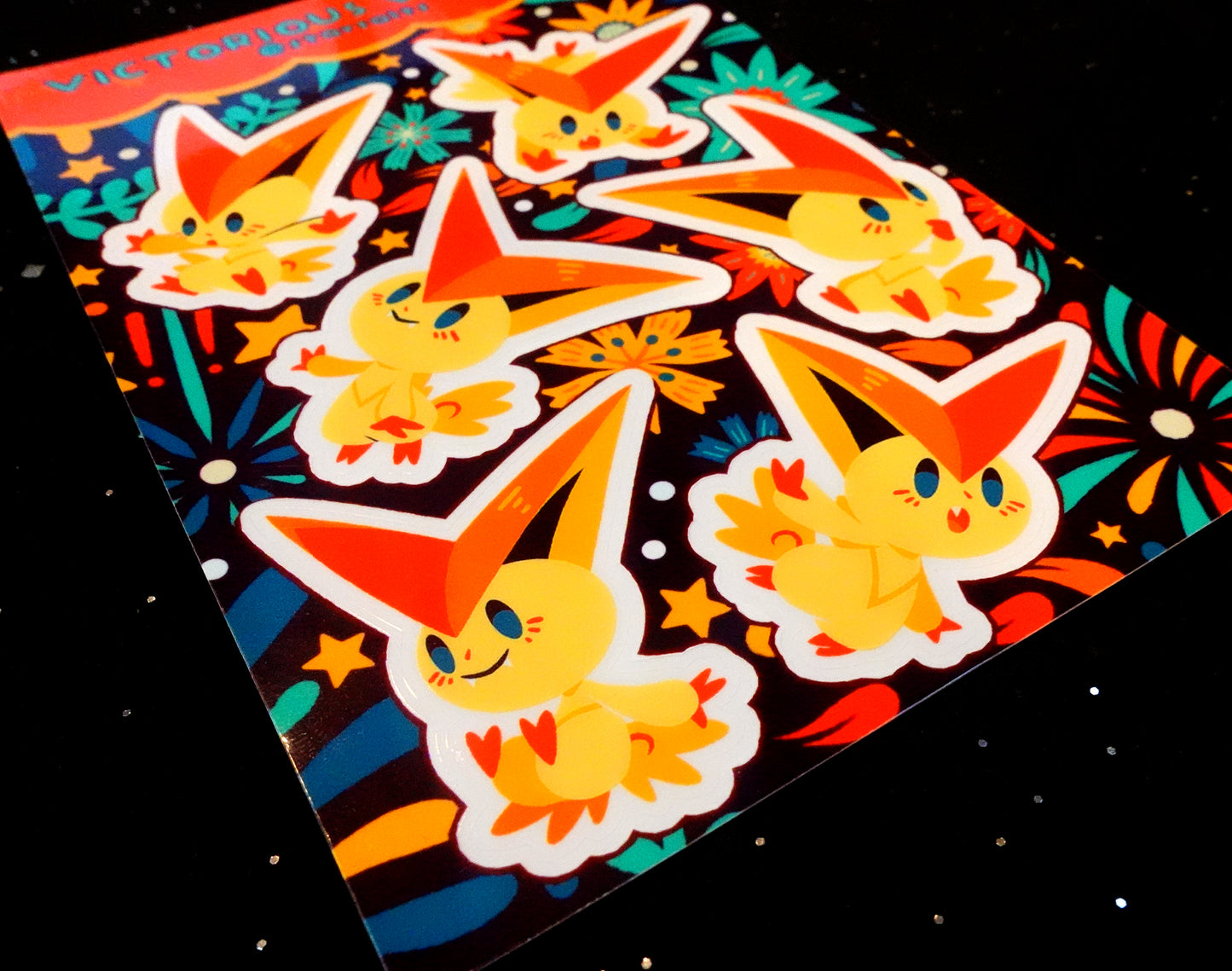 Victorious Victini Sticker Sheet
